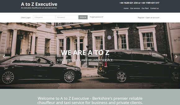 An executive chauffeured car and taxi service in Berkshire