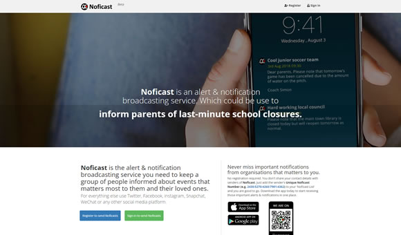 Public alert & notification broadcasting service