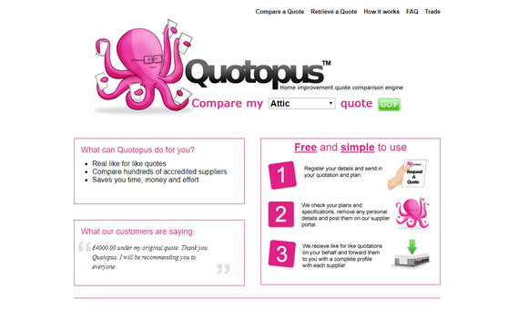 Home improvement quote comparison