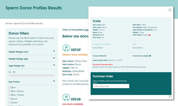 Sperm Donor Bank in UK with online reservation