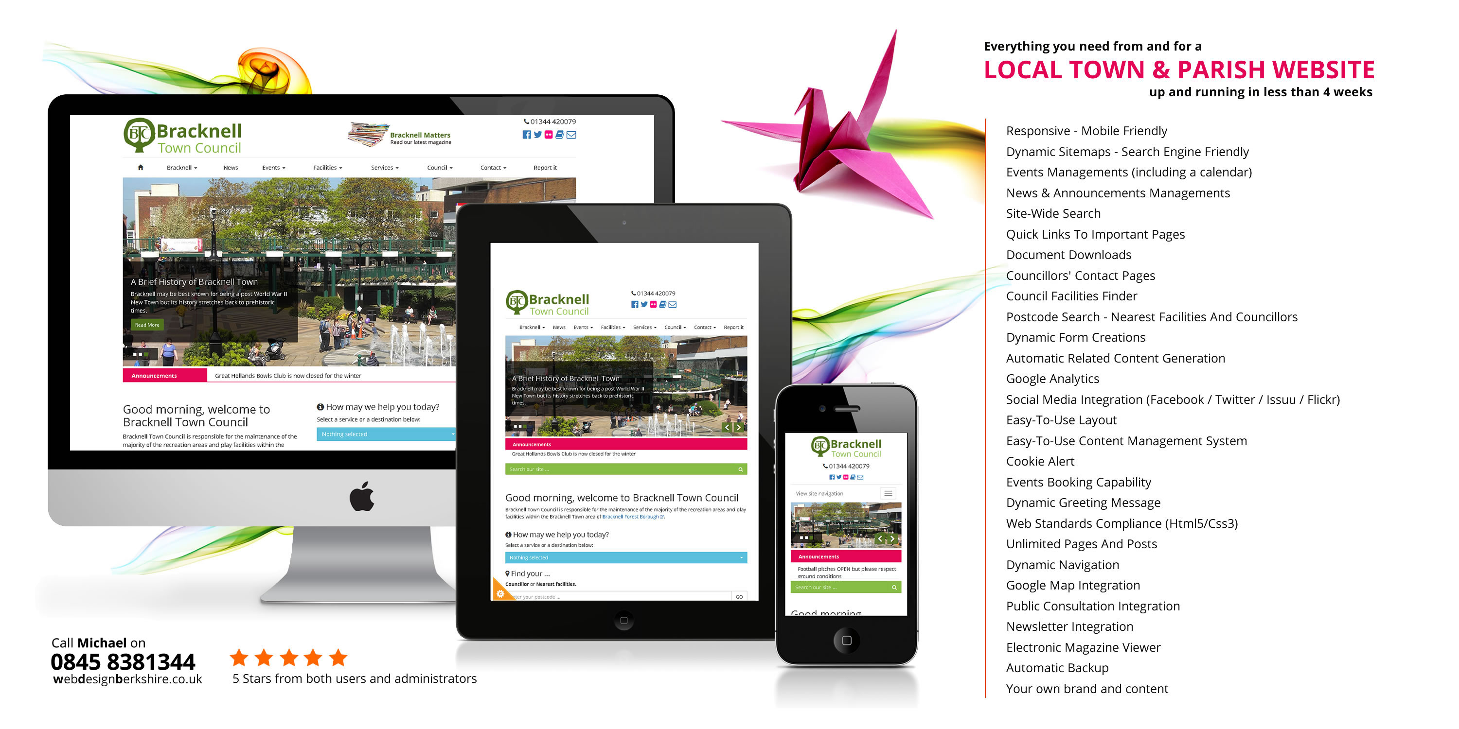 Local council and parish website design | UK Government Services